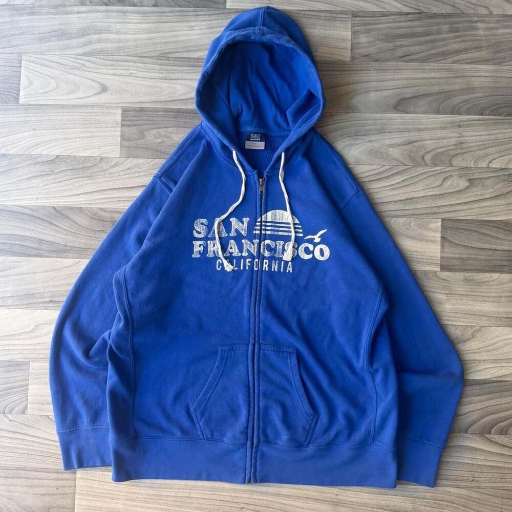 MV Sport San Francisco Full Zip Hoodie Size XXL Blue